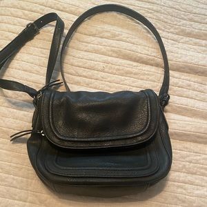 Faux leather crossbody